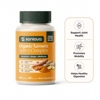 Sanlava Organic Turmeric 3-in-1 (Curcumin + Ginger + BioPerine)